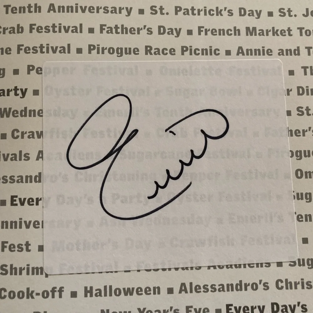 Emeril Lagasse Louisiana Autographed cookbook